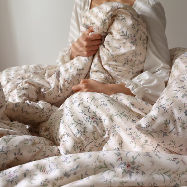 KozyCotton® French Pastoral Style Knitted Cotton Bed Set Image 2